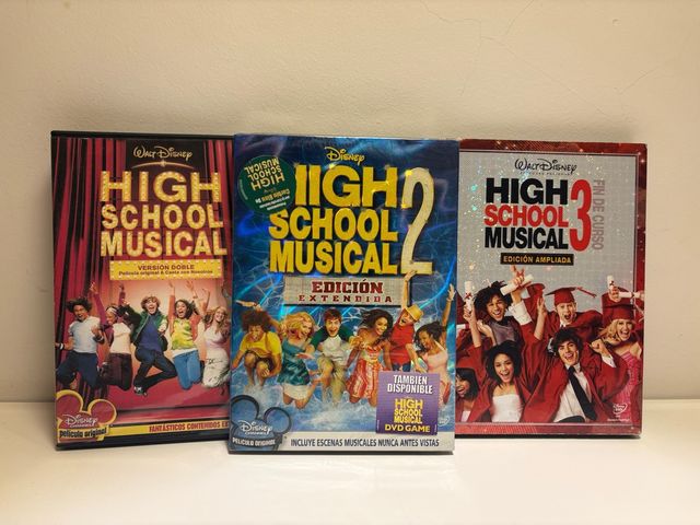Pack 3 DVDs High School Musical Trilogía Completa
