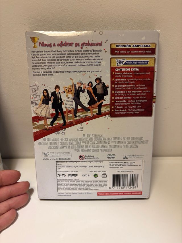 Pack 3 DVDs High School Musical Trilogía Completa