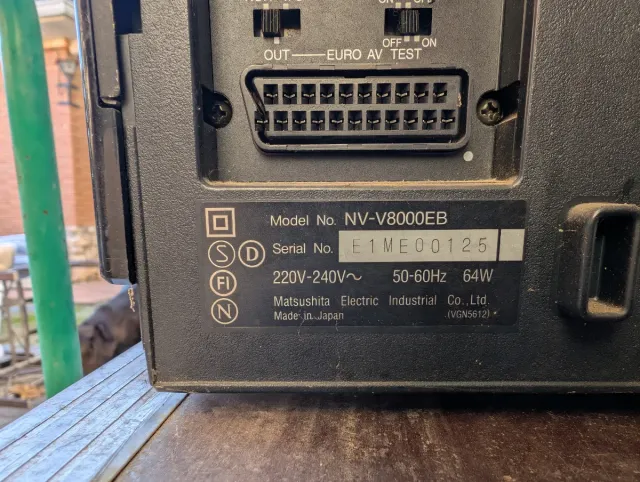 Grabadora Vídeo HiFi Panasonic