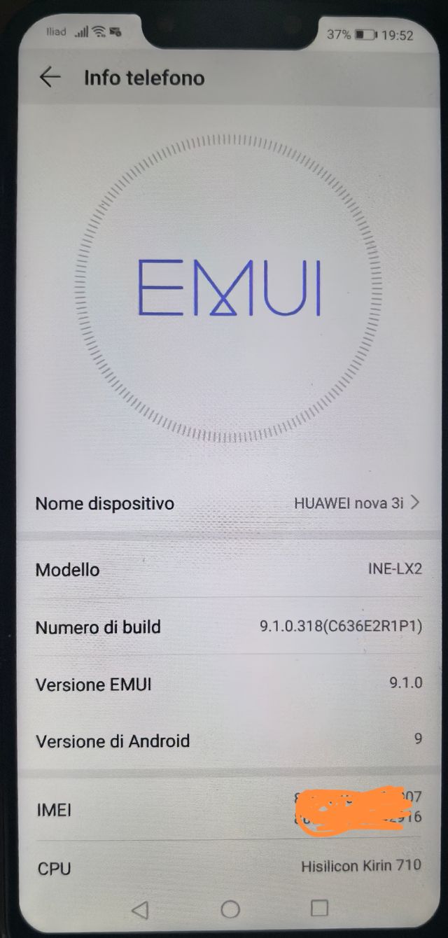 Huawei Nova 3I INE-LX2