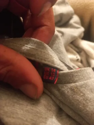 Superdry Camiseta Manga Larga Gris y Roja