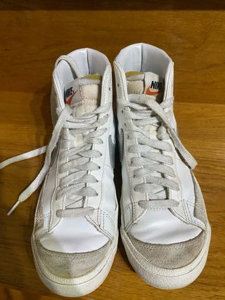 Nike Blazer Mid Zapatillas Blancas Plata