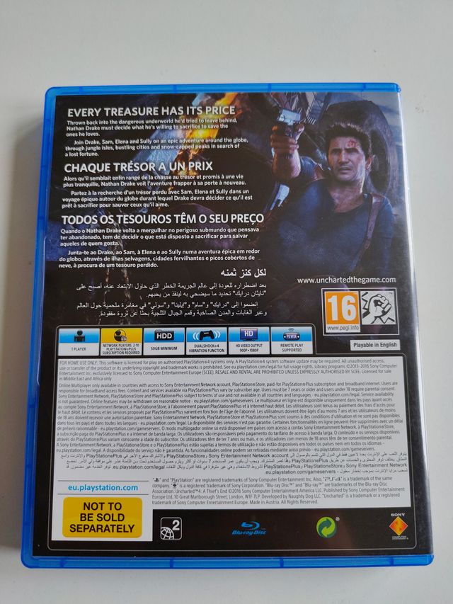 Uncharted 4: A Thief's End Juego PS4