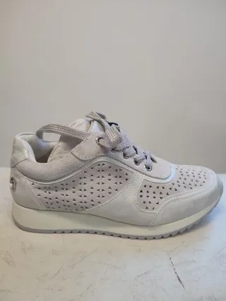 Zapatillas Mujer Plata/Blanco