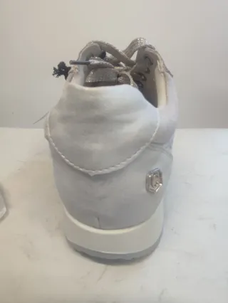 Zapatillas Mujer Plata/Blanco