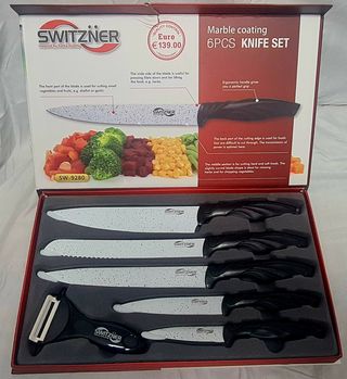 Set di 6 coltelli da cucina con rivestimento in ceramica Switzner