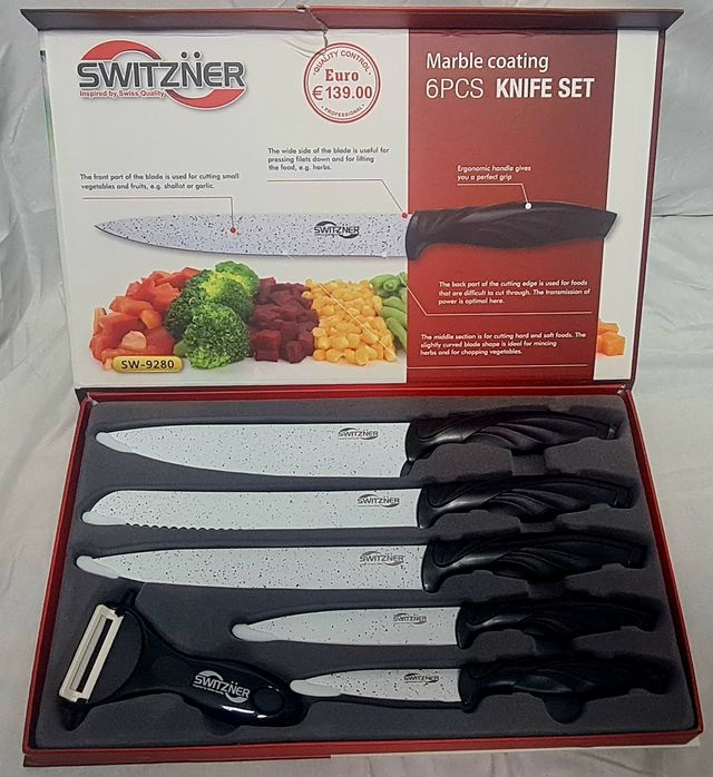 Juego 6 Cuchillos Cerámicos Switzner