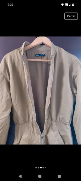 Vestido Zara Talla 36 Beige Calentito