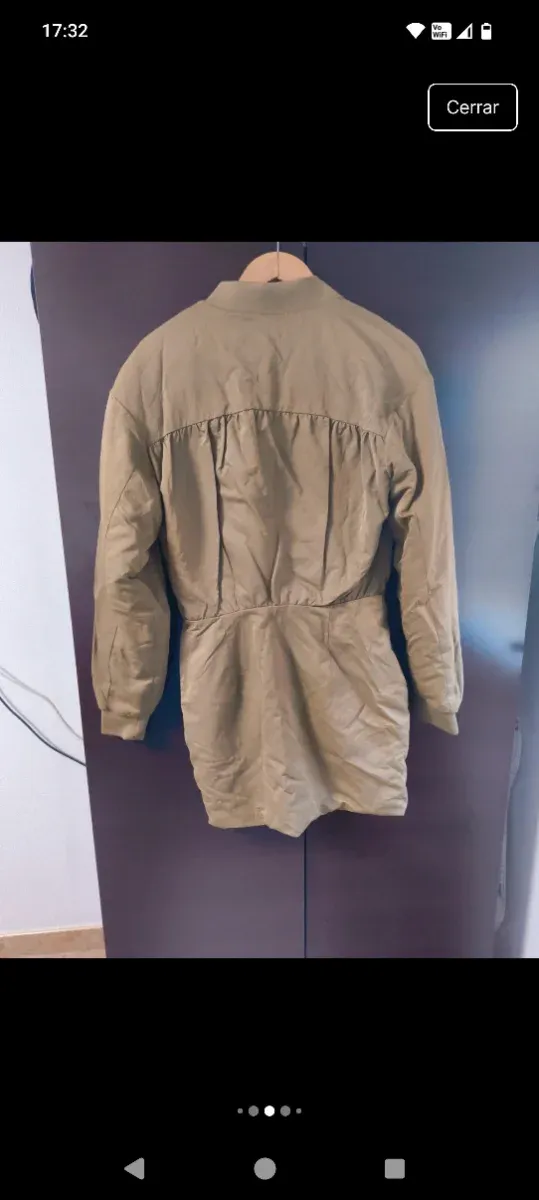 Vestido Zara Talla 36 Beige Calentito