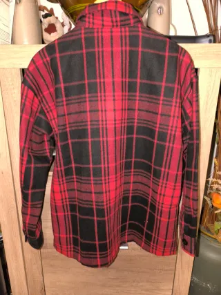 Sobrecamisa cuadros rojo y negro Talla SM