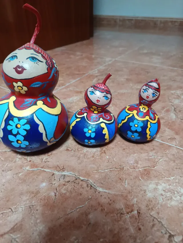 Muñecas de Calabaza Decoradas