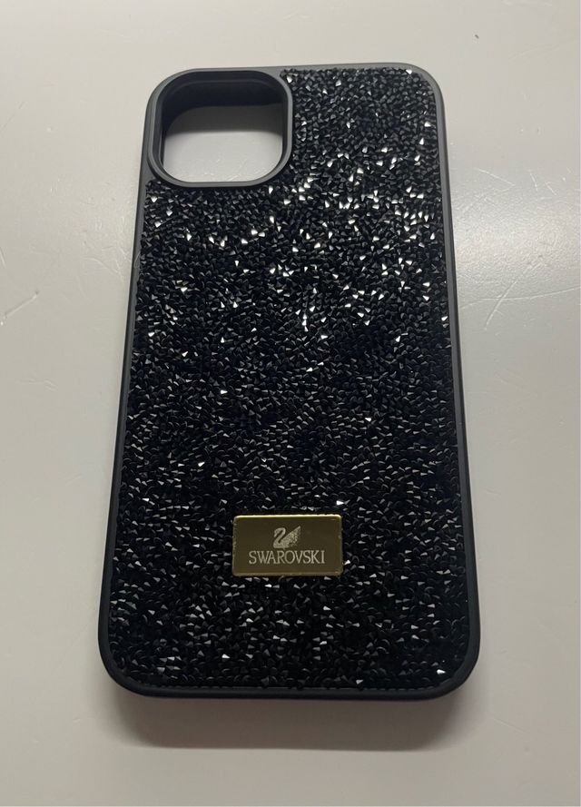 Funda Swarovski iPhone 14 Plus/15 Plus Negra