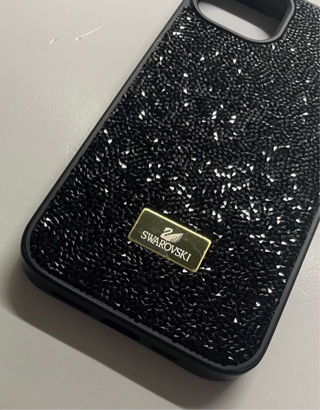 Funda Swarovski iPhone 14 Plus/15 Plus Negra