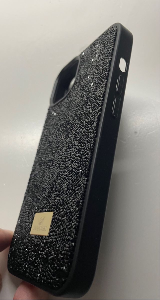 Funda Swarovski iPhone 14 Plus/15 Plus Negra