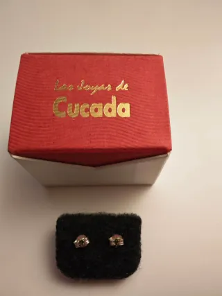 Pendientes perla plata Cucada