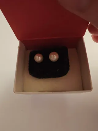 Pendientes perla plata Cucada