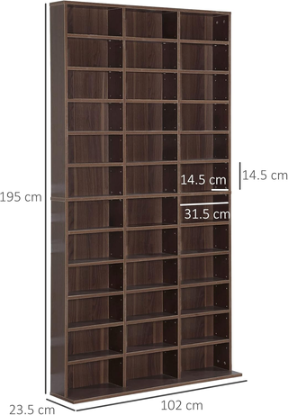 Libreria Modulare Mobile Porta CD Classica 36 Scom