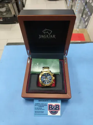 Reloj Jaguar Dorado y Azul J853