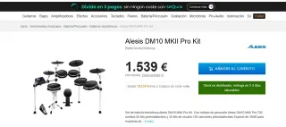 Módulo Batería Electrónica Alesis DM10 MKII PRO