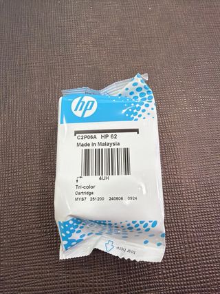 HP 62 Cartucho Tinta Tricolor.