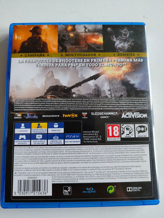 Call of Duty WWII Juego PS4