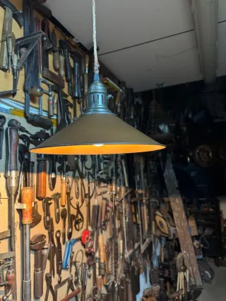 Lámpara colgante industrial vintage