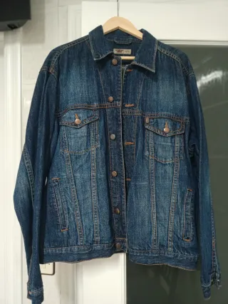Cazadora vaquera hombre azul
