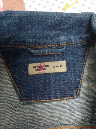 Cazadora vaquera hombre azul