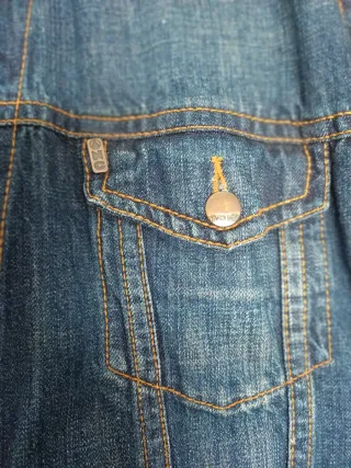 Cazadora vaquera hombre azul