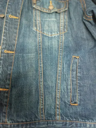 Cazadora vaquera hombre azul