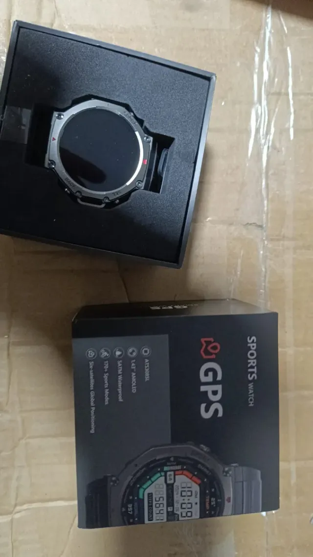 Reloj GPS Deportivo ATS3085L Negro/Plateado