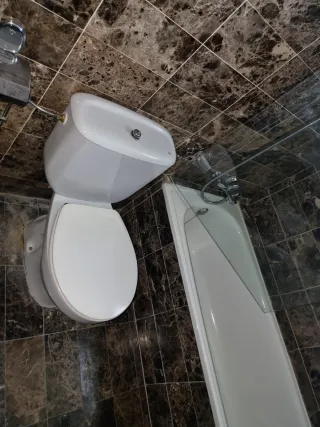 Inodoro y bidé de cerámica