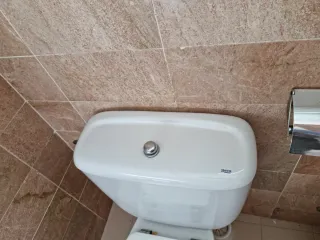 Inodoro y bidé de cerámica