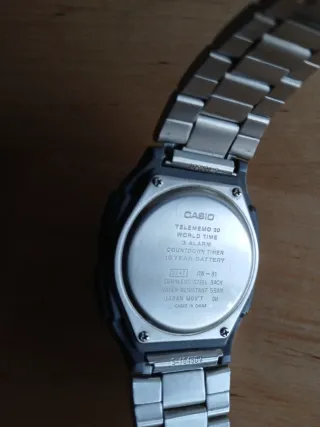 Reloj Casio Analógico Digital mod Telememo 30 worl