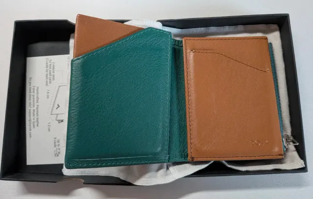 Cartera Roik Zip Coin Minimalista Negra