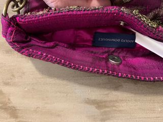 Bolso Adolfo Domínguez Morado y Dorado