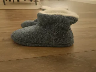 Pantuflas Botín Azul y Blanco