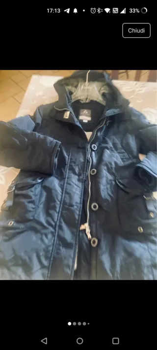 Piumino Peuterey nero taglia 10Y