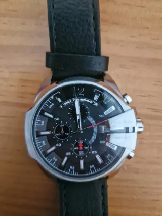 Reloj Diesel Master Chief Cuero Negro