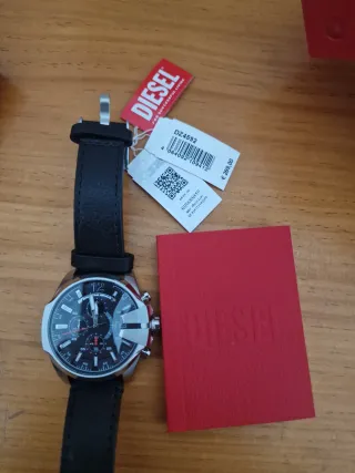 Reloj Diesel Master Chief Cuero Negro