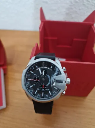 Reloj Diesel Master Chief Cuero Negro