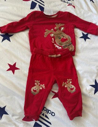 Conjunto Rebeca y Pantalón Reno Navidad