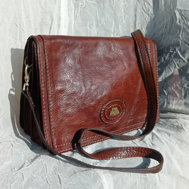Borsa Tracolla Vintage The Bridge in Pelle Marrone