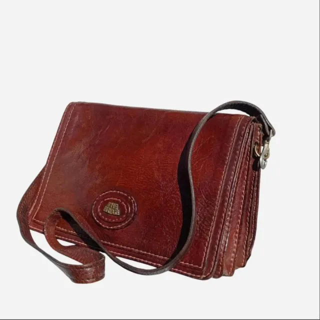 Borsa Tracolla Vintage The Bridge in Pelle Marrone