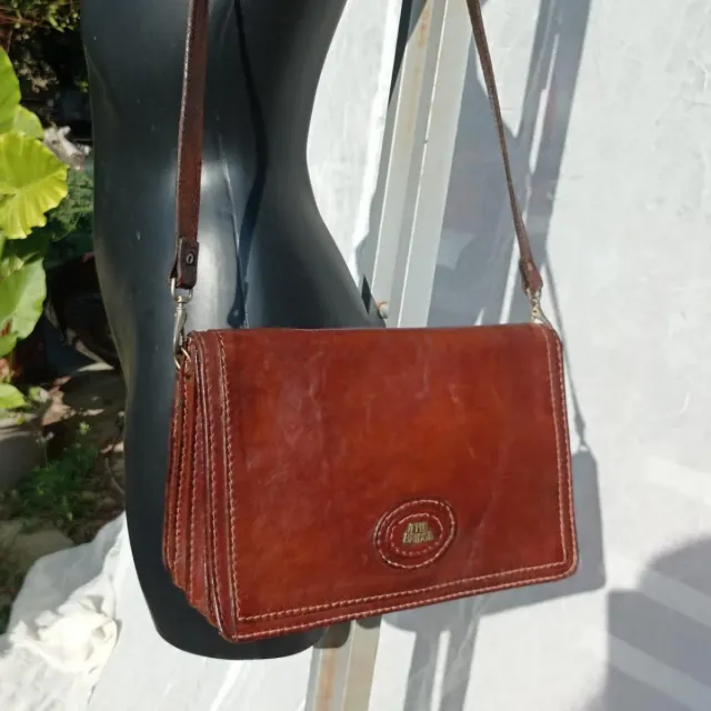 Borsa Tracolla Vintage The Bridge in Pelle Marrone