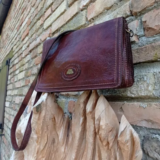 Borsa Tracolla Vintage The Bridge in Pelle Marrone