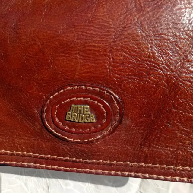 Borsa Tracolla Vintage The Bridge in Pelle Marrone