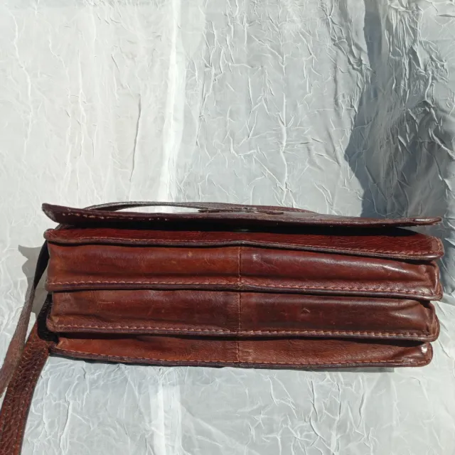 Borsa Tracolla Vintage The Bridge in Pelle Marrone