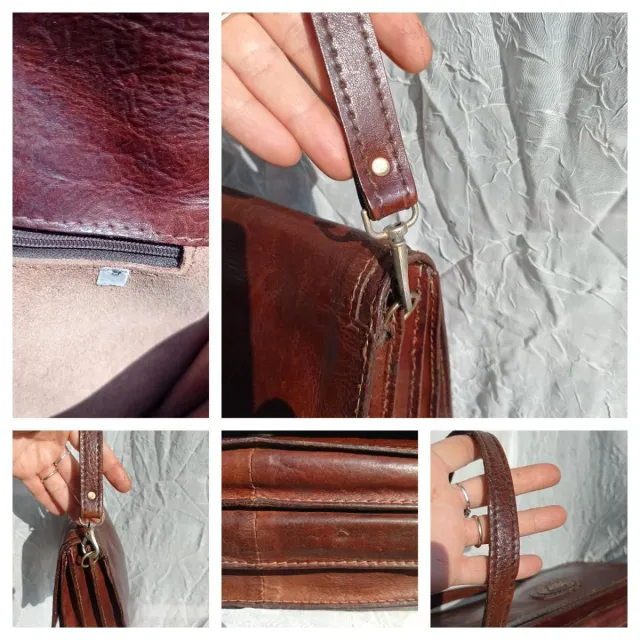 Borsa Tracolla Vintage The Bridge in Pelle Marrone