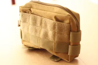 Bolsa Táctica Molle Beige/Verde Oliva